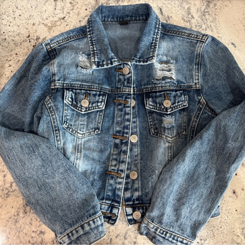 SHEIN Teen Girls Size 12/13 denim jacket